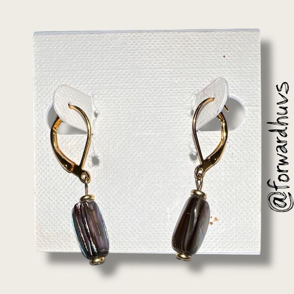 Bundle Sale 3 for $15 | Gold-Tone Leverbacks – Glossy Bead Drops - Picture 3 of 7